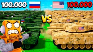ПОСТРОИЛ САМУЮ СИЛЬНУЮ АРМИЮ В МИРЕ ПРОТИВ 100.000 ТАНКОВ в РОБЛОКС! Roblox Mini War