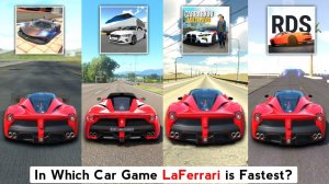Максимальная скорость Ferrari в игре Extreme Car. Яркие мультики для детей смотреть!