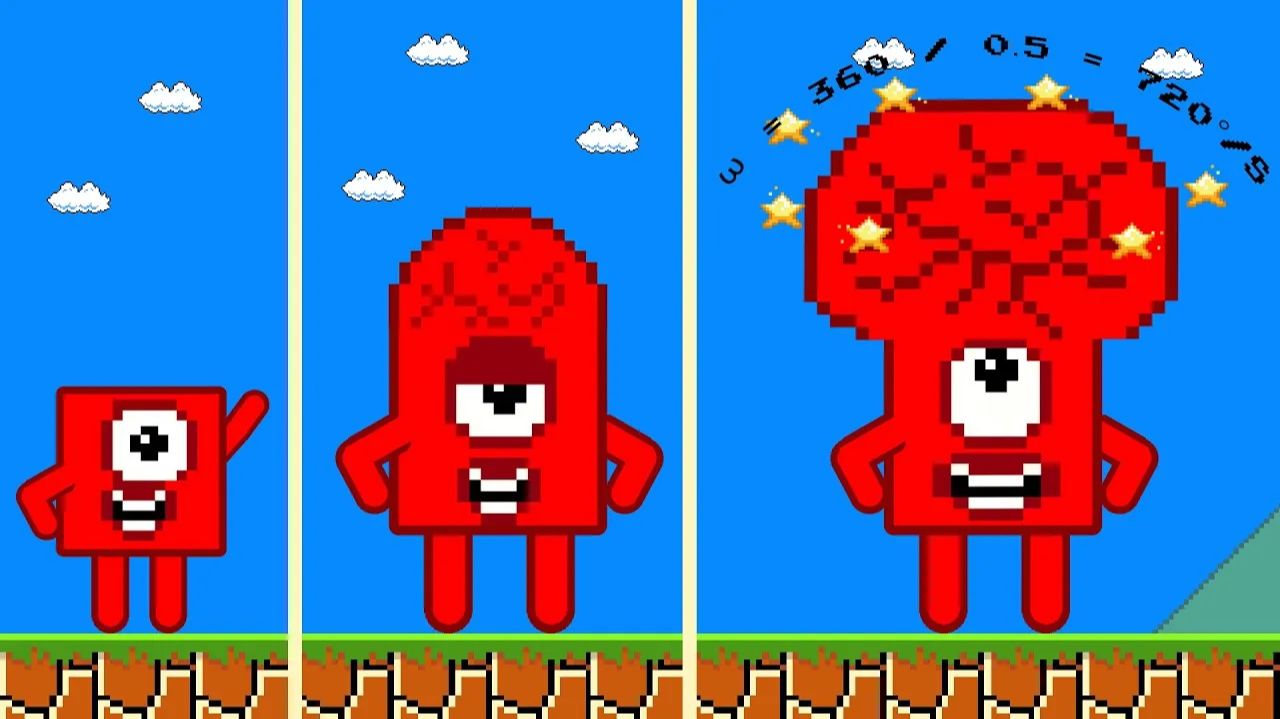 🌀🍄 Число 1 get more SMART in Марио Лабиринт Уровень вверх 🍄🌀 смотреть онлайн
