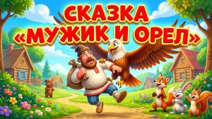 Сказка «Мужик и орёл» | Русская народная сказка | Мультфильм для детей смотреть онлайн