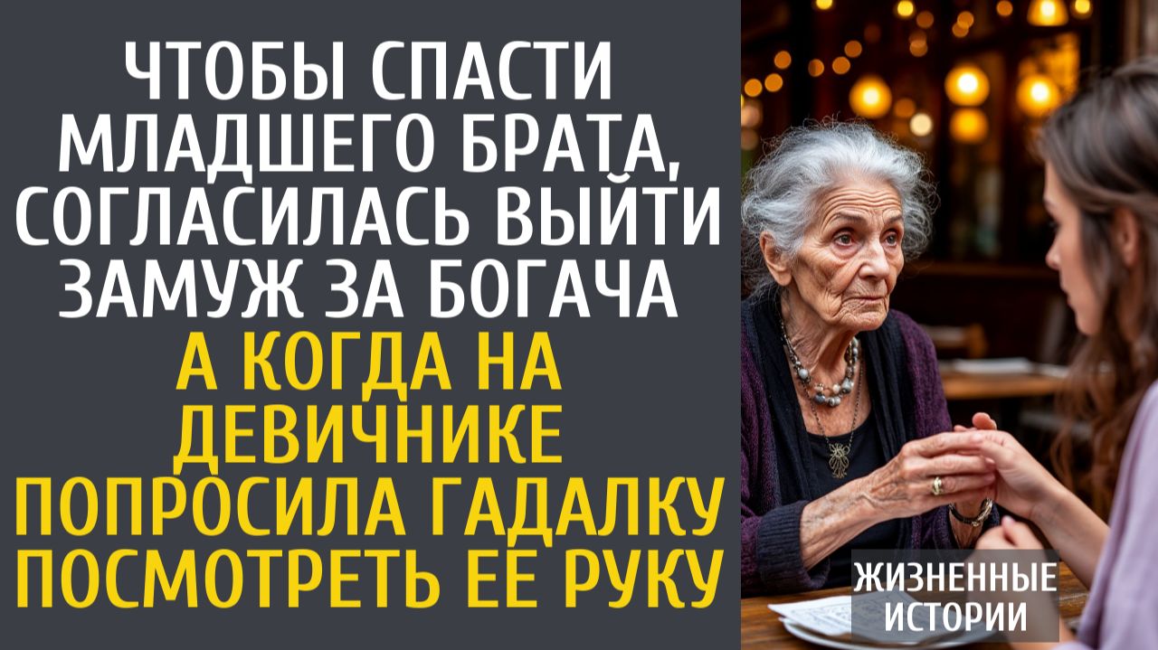 Истории из жизни Чтобы спасти брата, согласилась выйти замуж за богача… А когда на девичнике гадалка