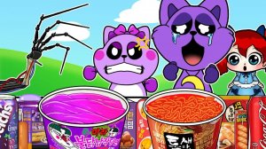 Спасен малышом Кэтнапом... _ Продуктовый магазин PURPLE RED Mukbang _ Анимация Poppy Playtime _ ASMR