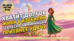 НА ДЕНЬ ПЕСНЮ #140 ВОЛШЕБНАЯ ПЕСНЯ-АФФИРМАЦИЯ НА БОГАТСТВО Мои деньги растут, словно в сказке цветы