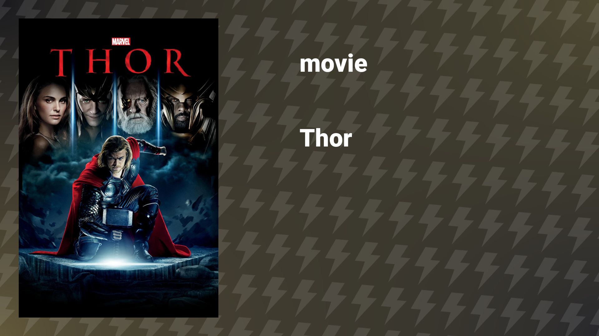 Thor (movie, 2011) смотреть онлайн