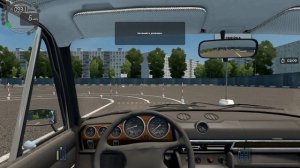Прохождение City car driving #2 Змейка