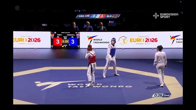 57 кг, Ника Карабатик (Хорватия) vs Витко Юля (Беларусь) Чемпионат Европы 2026