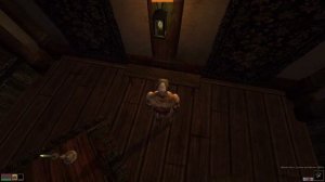 Morrowind. Sitting on chairs (OpenMW)