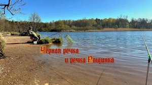 Рыбалка на Чёрной речке и на речке Рощинка