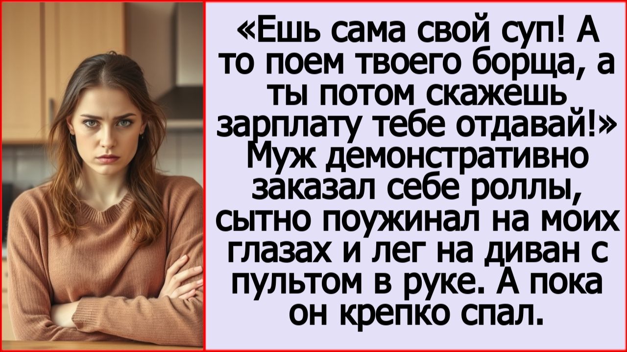 Истории из жизни| Сама ешь свой суп. Я тебе за это зарплату отдавать не собираюсь. Аудио рассказы.