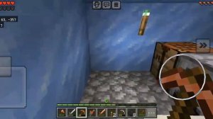 дом в ледяной скале / minecraft
