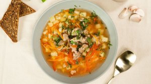 Суп с баклажанами