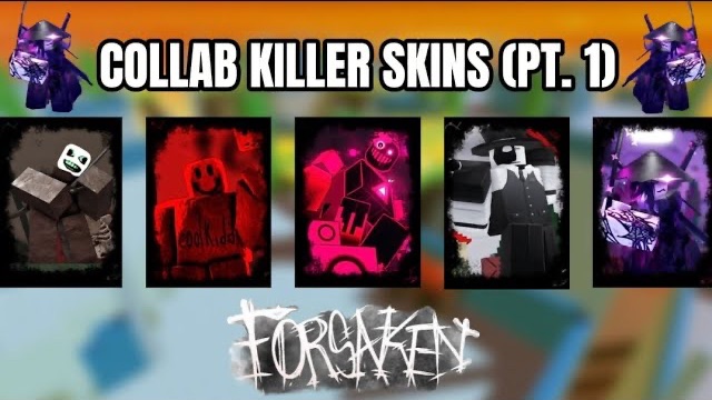 Победа с каждым коллаборационным скином убийцы (часть 1) | Roblox Forsaken