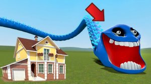 Я НАШЁЛ РОБЛОКС ГОЛОДНАЯ ЗМЕЯ ФАЗА 3 ЧЕРВЬ ПРОТИВ ДОМА В GARRY’S MOD