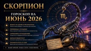 Скорпион. Полный прогноз на  июнь 2026