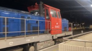 Тепловоз 714  014-8 с неисправным рельсовым автобусом