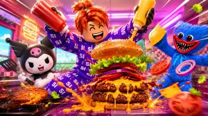 🍟 Я сделал ГИГАНТСКИЙ бургер в ROBLOX и был в шоке! РОБЛОКС - БРЕЙНРОТ - ЛАКИБЛОК