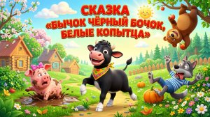 Баба Яга и Бычок - черный бочок белые копытца - русская народная сказка. Мультфильм