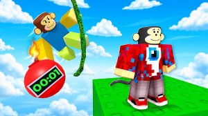 😱Стали ОБЕЗЬЯНАМИ НА 24 часа в Роблокс! Monkey Bomb Tag!