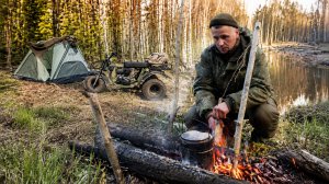 ОНИ ПРОСНУЛИСЬ!! ОДИН В ТАЙГЕ! ЖИВУ В ПАЛАТКЕ, ГОТОВЛЮ ЕДУ НА КОСТРЕ.