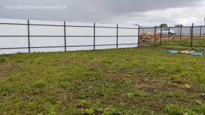 Архив 🤗  Купили участок. Продолжаем устанавливать белый забор своими руками