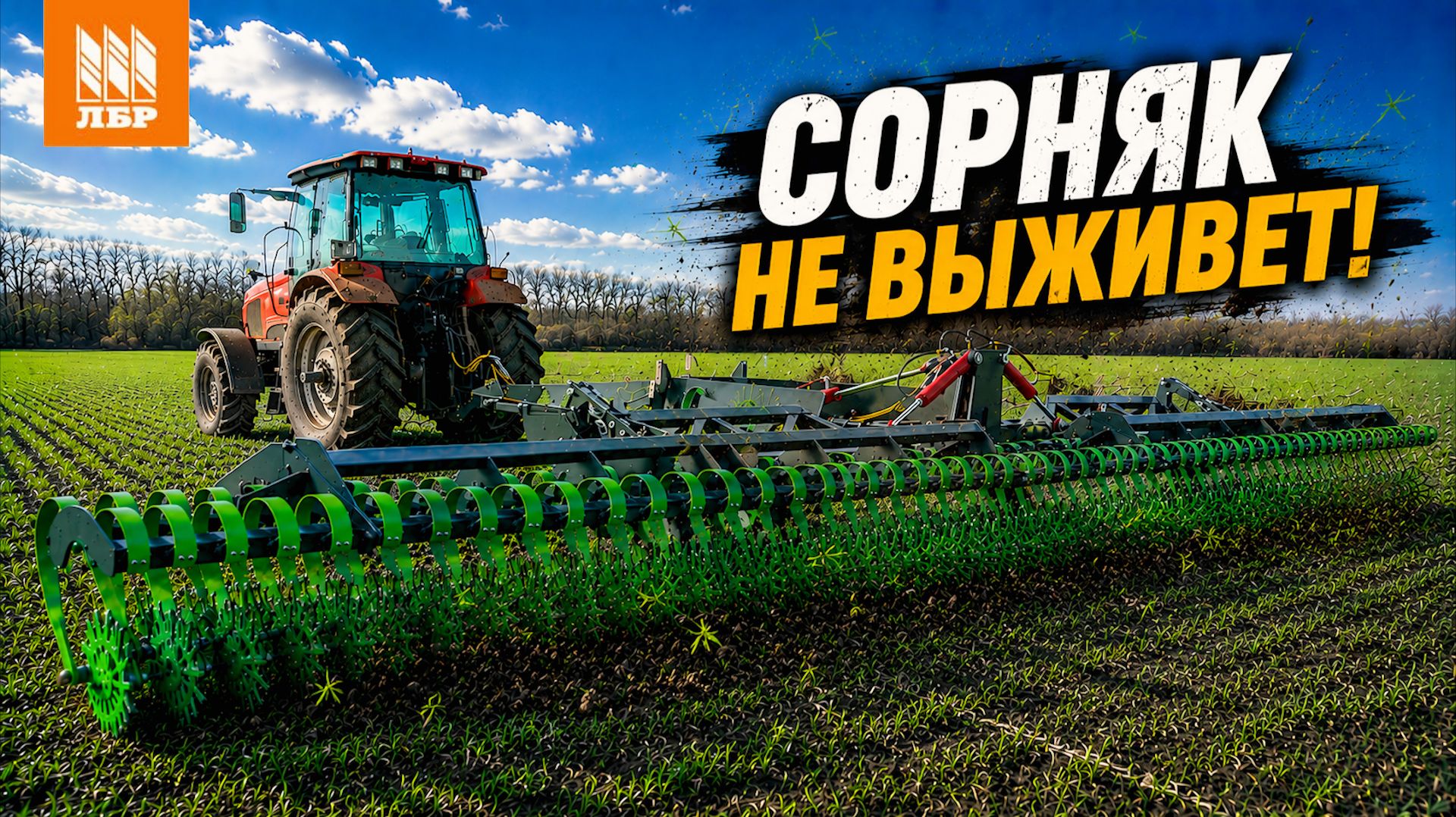 Ротационная борона Carbon М12000 в реальной работе