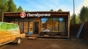 Половина остекления готова