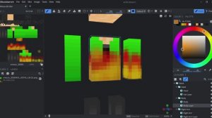 Художник от слова «Худо»: Рисую скин/maf_s/ /blocbench/  рисую скиночек /огонь/