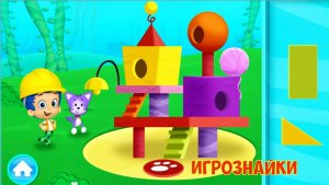 Строим домики для животных. Изучаем цвета и фигуры.Развивающие игры