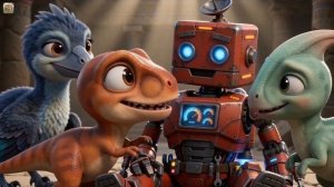 Мультфильм Робот-помощник малыша Тираннозавра против гигантского робота! 🦖🤖 ФИНАЛ ТРЕТЬЕЙ ЧАСТИ