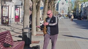 Саксофонист Виталий Злобин (мультиинструменталист, импровизатор) 🎷💃👏#саксофон