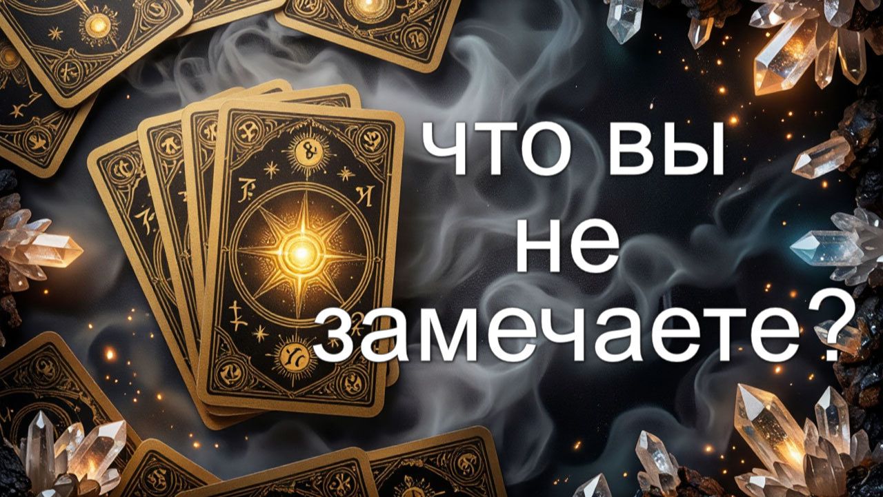 расклад ЧТО ВЫ НЕ ЗАМЕЧАЕТЕ? гадание на картах
