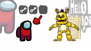 АМОГУС уничтожает персонажей ПРИВЕТ СОСЕД, Мод Fredbear!!! Анимация