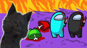 ДВА ПРЕДАТЕЛЯ В АМОНГ АС И ГОВОРЯЩИЙ СУПЕР КОТ  🐱 ЧУДЕСА В КОСМОС 🐱 Among Us 🐱 #328
