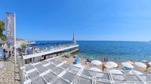 Ялта курорт массандровский пляж море красивые девушки.