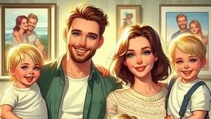 Семейные ценности. С днём семьи. Шикарная музыкальная открытка.