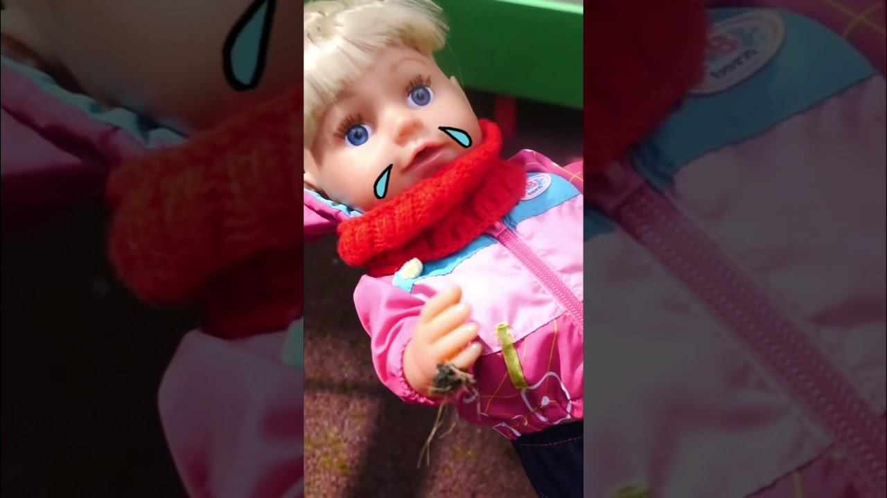 Упала во время игры! Помогаем Эмили с ушибом 😥🩹 #длядетей #игрушкидлядевочек #бебибон