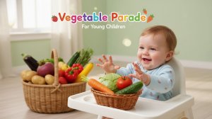 Мир вокруг малыша.  Изучаем овощи.