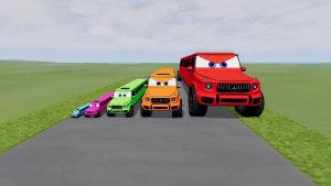 СУПЕР ГОНКИ 🏁 Гелендвагены Молния Маквин и Томас поезд! Веселые цветные шляпы 👒🎈