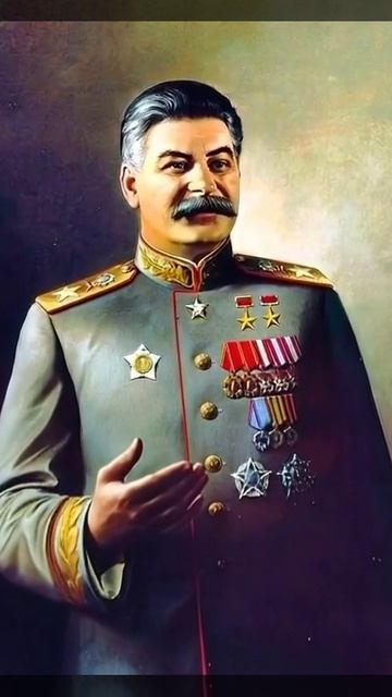 Оживший портрет (9) Генералиссимус И.В. Стaлин (проект "Творцы Великой Победы")
