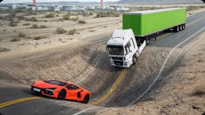 Шестой этап испытания «Тачки против гигантской выпуклости» в BeamNG Drive!