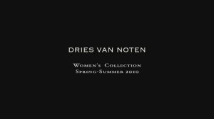 Показ женской коллекции Dries Van Noten весна-лето 2010 (без звука)