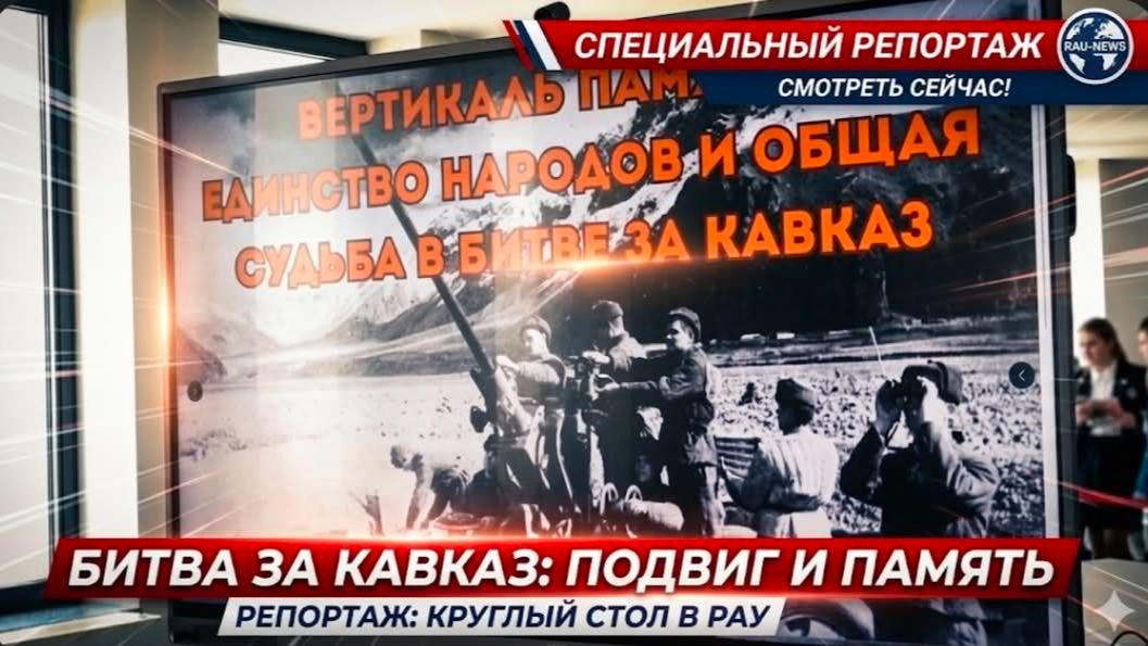 Битва за Кавказ: память, объединяющая поколения