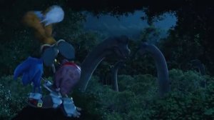 Sonic in Jurassic Park T-Rex Chase