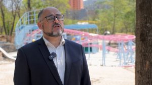 Константин Шестаков проверил ход реконструкции парка Минного городка.