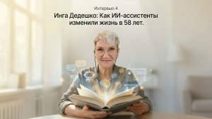 Интервью 4 | Инга Дедешко: Как ИИ-ассистенты изменили жизнь в 58 лет