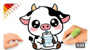 КАК НАРИСОВАТЬ МИЛУЮ КОРОВУ 🐄