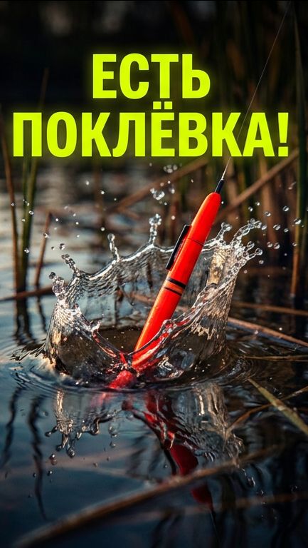 Когда поплавок-перо резко уходит под воду...