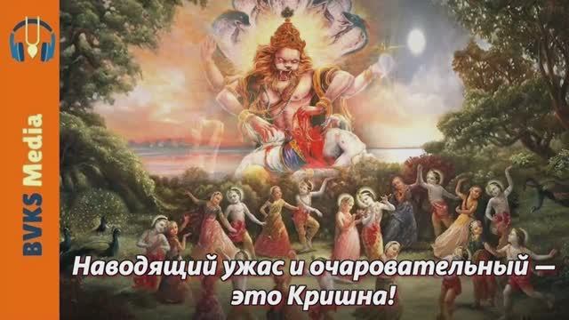 Наводящий ужас и очаровательный - это Кришна! Бхима - Бхакти Викаша Свами (Веллуру, Индия)