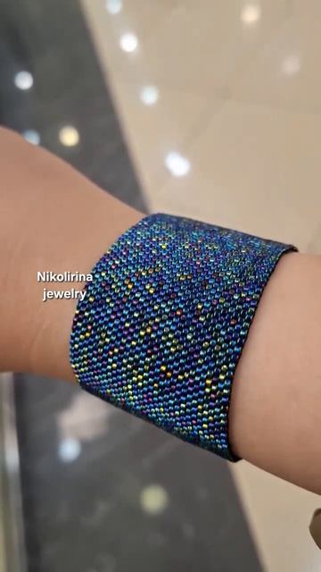 Браслет-манжет 4см🔥 из японского бисера #miyuki #bracelet #jewelry #бисер #украшения #браслет