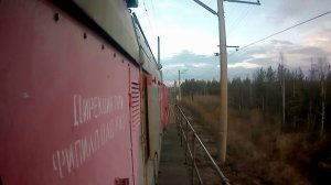 Белые ночи за Полярным кругом из кабины ТЭМ18ДМ.